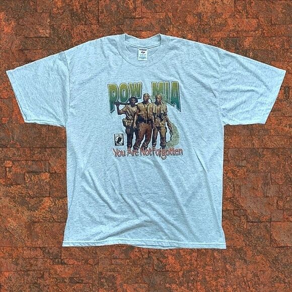 🔥VTG Y2K POW MIA You Are Not Forgotten Tshirt🔥 - Picture 2 of 5